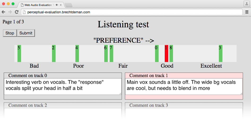 WAET interface