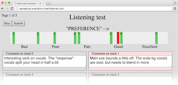 Web Audio Evaluation Tool